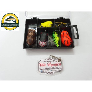 [Shop uy tín]Hộp mồi câu Lure 5 con kèm lưỡi câu -A2 -ĐỒ CÂU CÁ ĐỨC NGUYÊN  [Shop đồ câu cá uy tín]