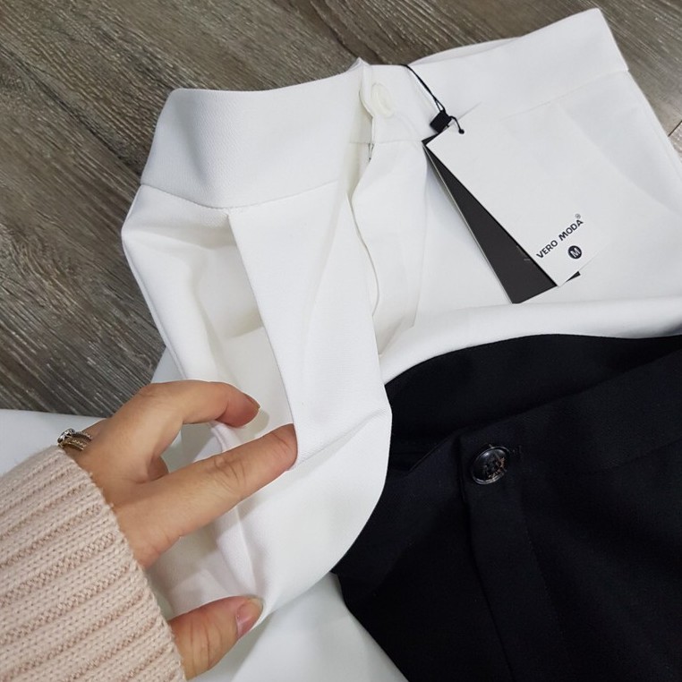 Quần tây ống rộng trơn cạp cao thời trang, thanh lịch LXK77439 | BigBuy360 - bigbuy360.vn