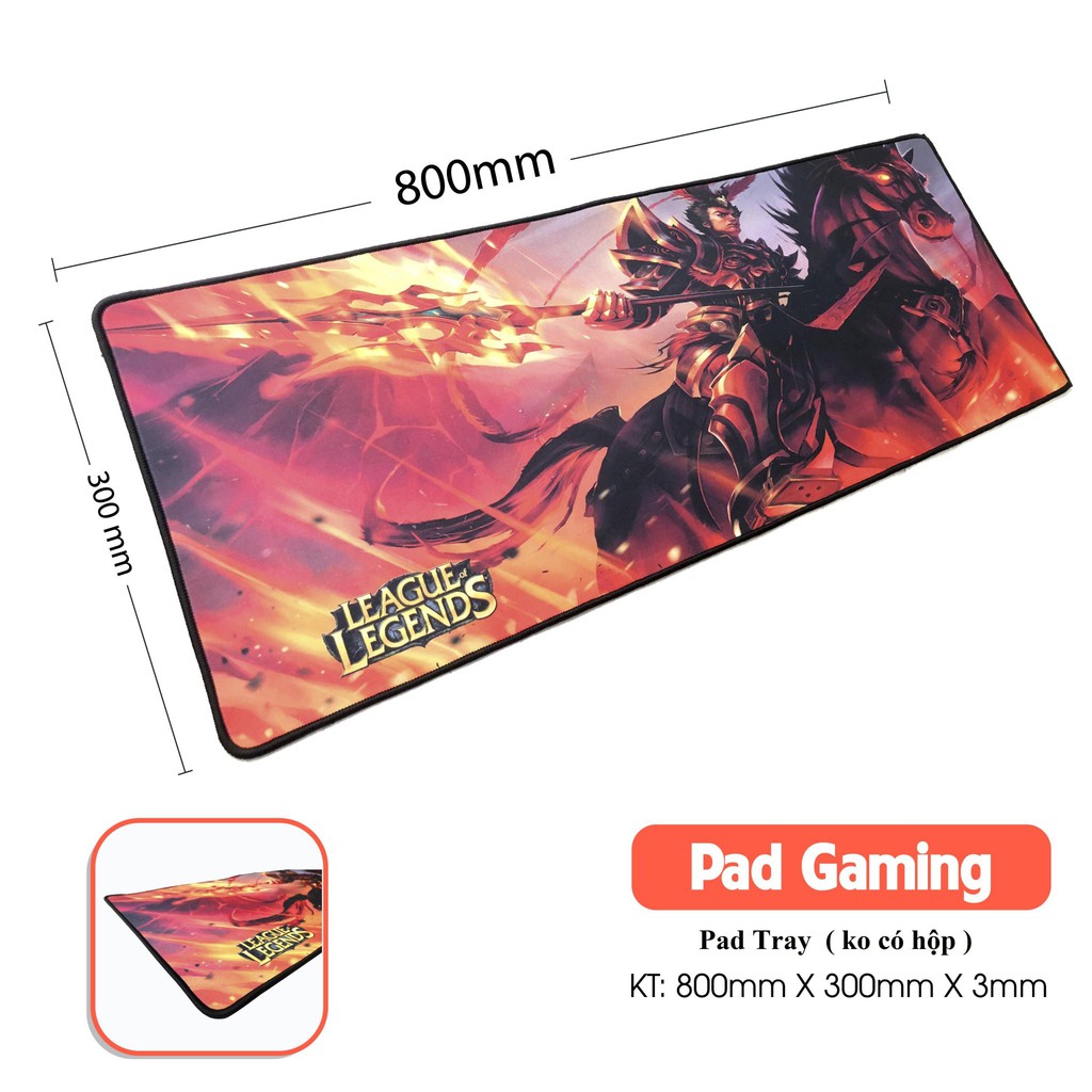 Pad Gaming (Nhiều Hình)-may viền - 300x800x3mm