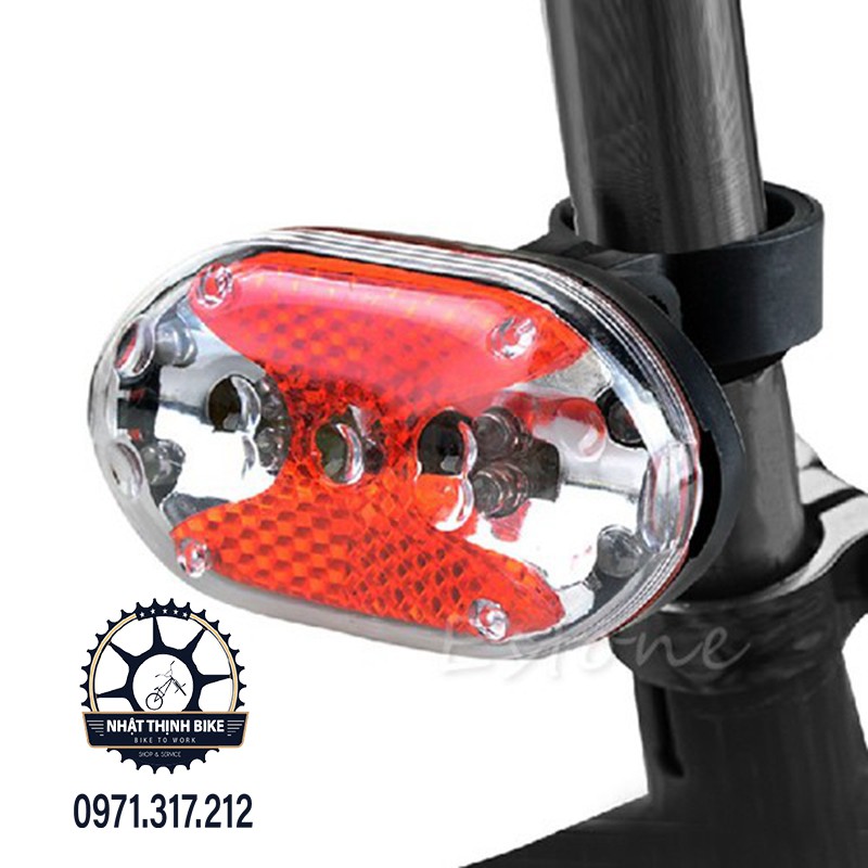 Đèn hậu xe đạp đèn sau xe đạp 9 LED nhiều chế độ loại tốt đóng vỉ NhatthinhBike