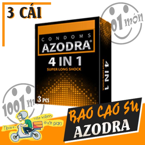 Bao cao su azodra gân gai kéo dài thời gian quan hệ hộp 3s