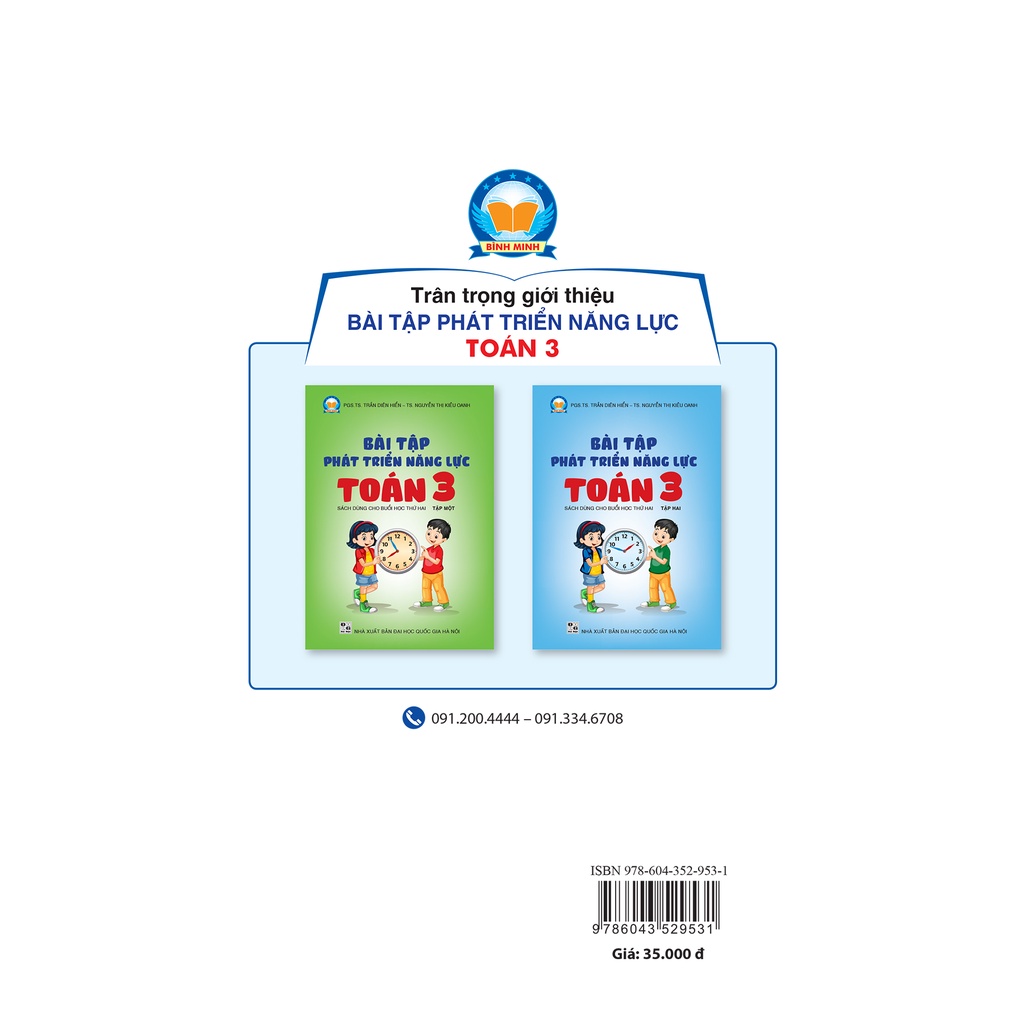 Sách - Bài tập phát triển năng lực Toán 3 Tập 2