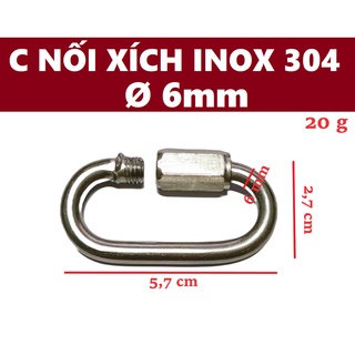 Nối xích, khóa xích INOX [ Ø 6mm ]