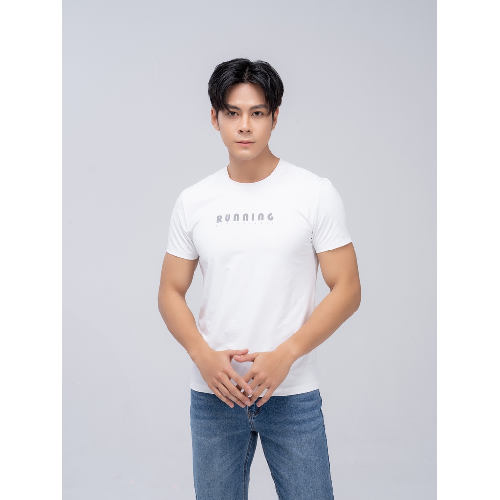 Áo thun T-Shirt nam YODY in chữ Running Thể Thao thoáng mát phù hợp với hoạt động cường độ cao -  STM5015