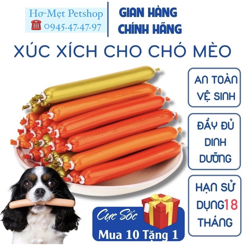 Xúc Xích Cho Chó Mèo Hamster Thú Cưng Dinh Dưỡng Giàu Vitamin, Đạm