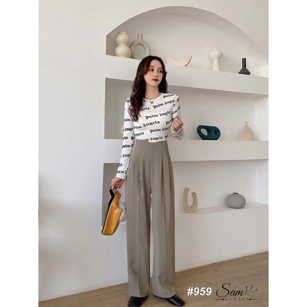 QUẦN XUÔNG NỮ, QUẦN CULOTTES CẠP SIÊU CAO CHẤT VẢI XỊN MỊN QUẢNG CHÂU LOẠI 1 MS20715