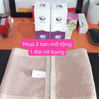 Kem tan mỡ slimming 4D hoàng hải yến (tặng đai nịt bụng + thước đo)