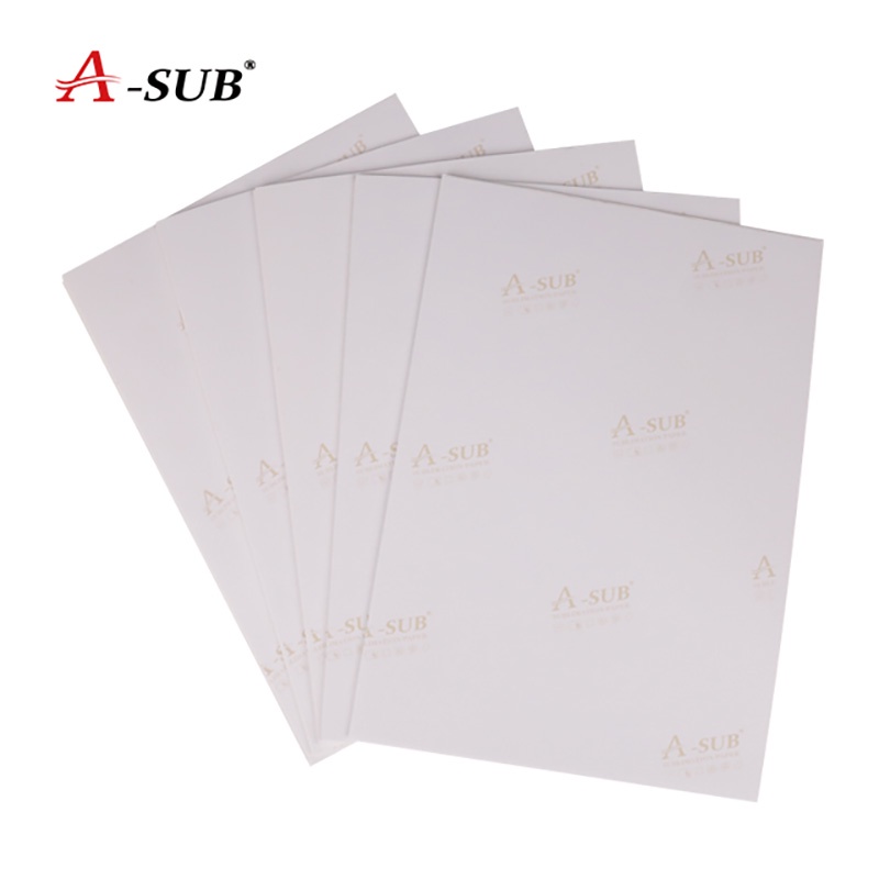 Giấy In Chuyển Nhiệt A-Sub Sublimation Transfer Paper, Khổ A4 Định Lượng 113gsm 100 Tờ, Dùng In Vật Liệu Cứng