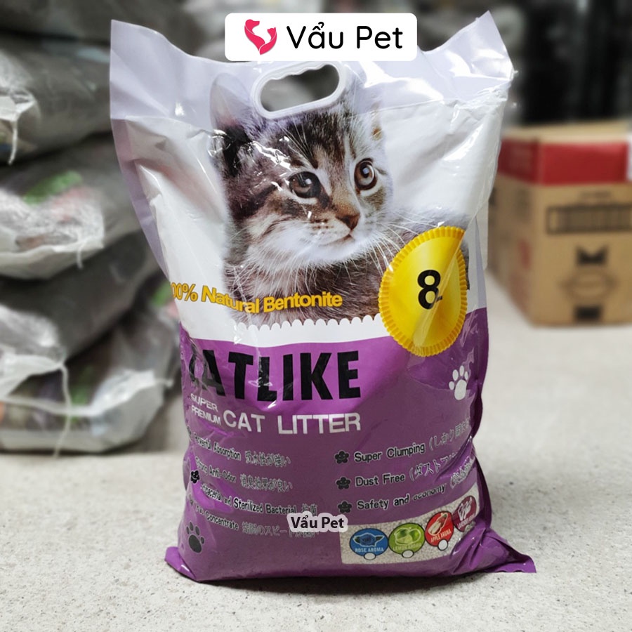 Cát vệ sinh cho mèo Cat Litter Cát mèo vệ sinh khử mùi diệt khuẩn Catlike 8l