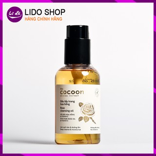 Dầu tẩy trang hoa hồng the cocoon 140ml (rose cleansing oil) không nhờn rít, sạch da, mềm mịn