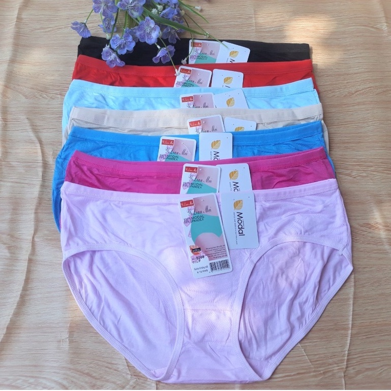 Quần lót nữ big size 3XL 4XL chất coton thun lạnh Q8008 cạp trễ thấp mềm mát cho người 60kg 100kg 90kg 70kg 80kg mặc vừa