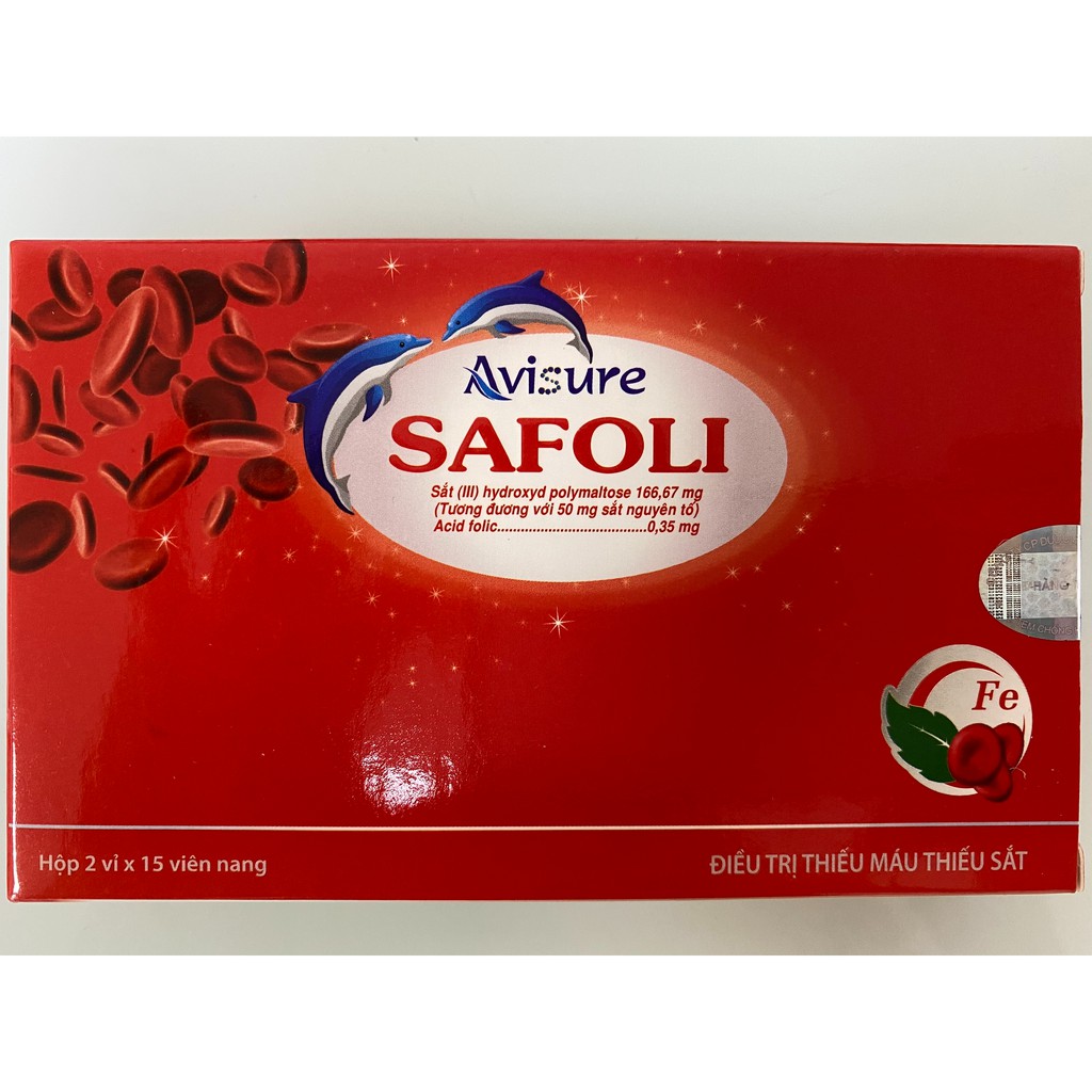 Avisure Safoli.Bổ Sung Sắt,Dưỡng Chất Cho Phụ Nữ Có Thai