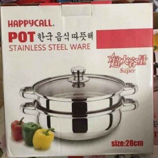 Xả sốc Nồi hấp inoxx 2 tầng