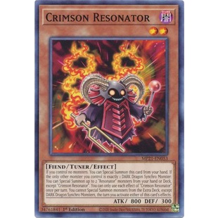 Thẻ bài Yugioh - TCG - Crimson Resonator / MP21-EN053'