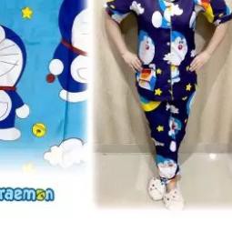Áo Thun Cotton Họa Tiết Doraemon Ngôi Sao 2w Phong Cách Nhật Bản