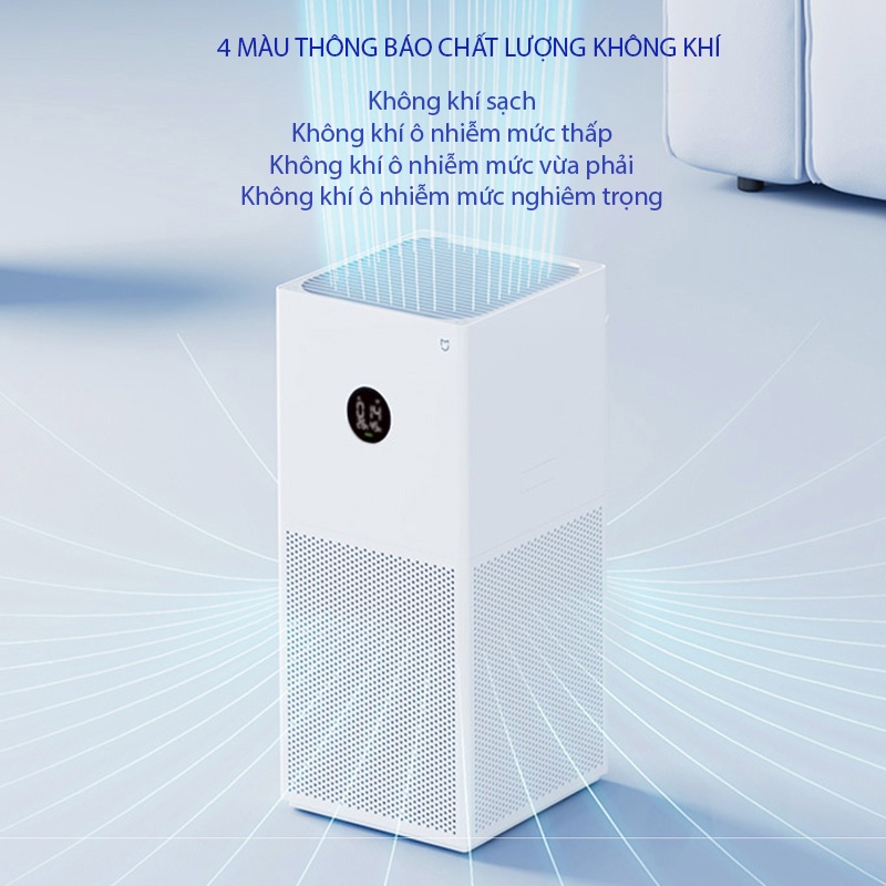 Máy lọc không khí Xiaomi Air Purifier 4 Lite - Máy lọc giúp không khi trong lành, bảo vệ sức khỏe cho gia đình bạn