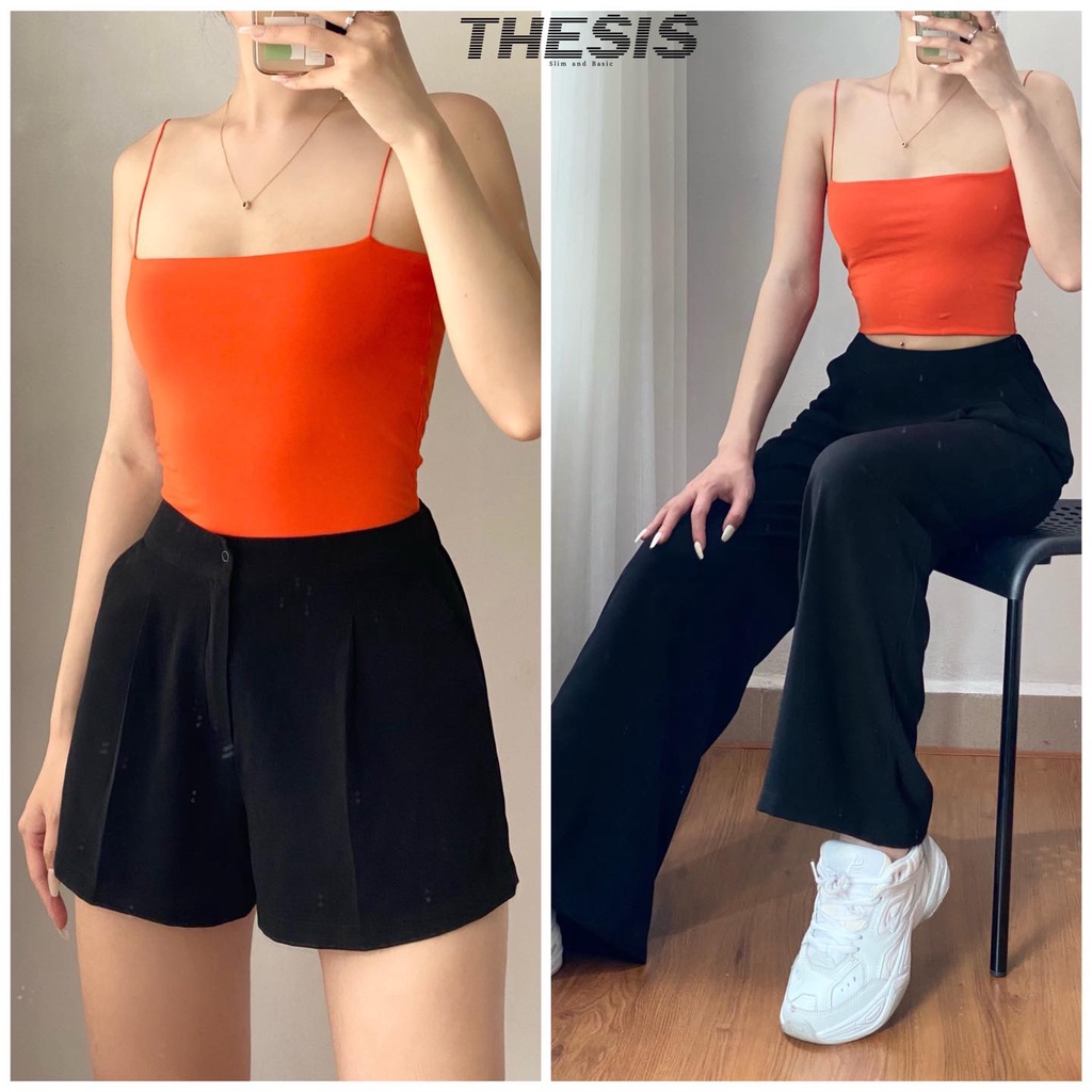 ÁO HAI DÂY BASIC - áo Cotton THESIS