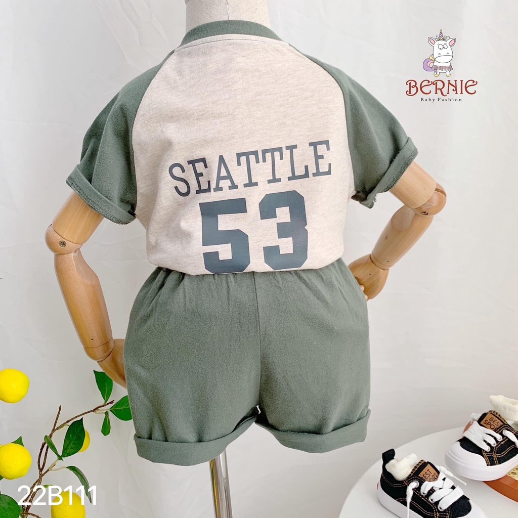 Bộ cộc thể thao số Bernie cho bé