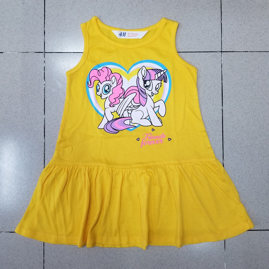Đầm thun cotton sát nách ngựa pony mát mẻ mùa hè
