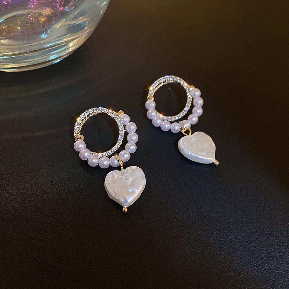 Bông Tai Dạng Vòng Thiết Kế Hình Học Thời Trang Cho Nữ MXMUSTY|Mặt Dây Chuyền Hình Trái Tim