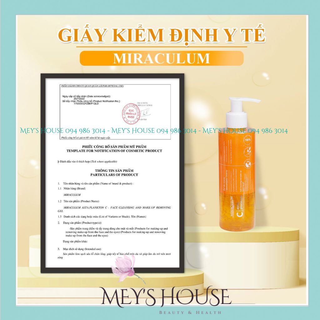 Combo 4 Món Mỹ Phẩm Miraculum Asta.Plankton C -  Dưỡng trắng, Giảm Nám và Trẻ hóa làn da