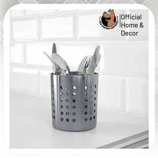 Ống đựng đũa thìa inox cao cấp ống đựng dụng cụ nhà bếp để bàn ORDNING IKEA ống đựng đũa trang trí phòng bếp