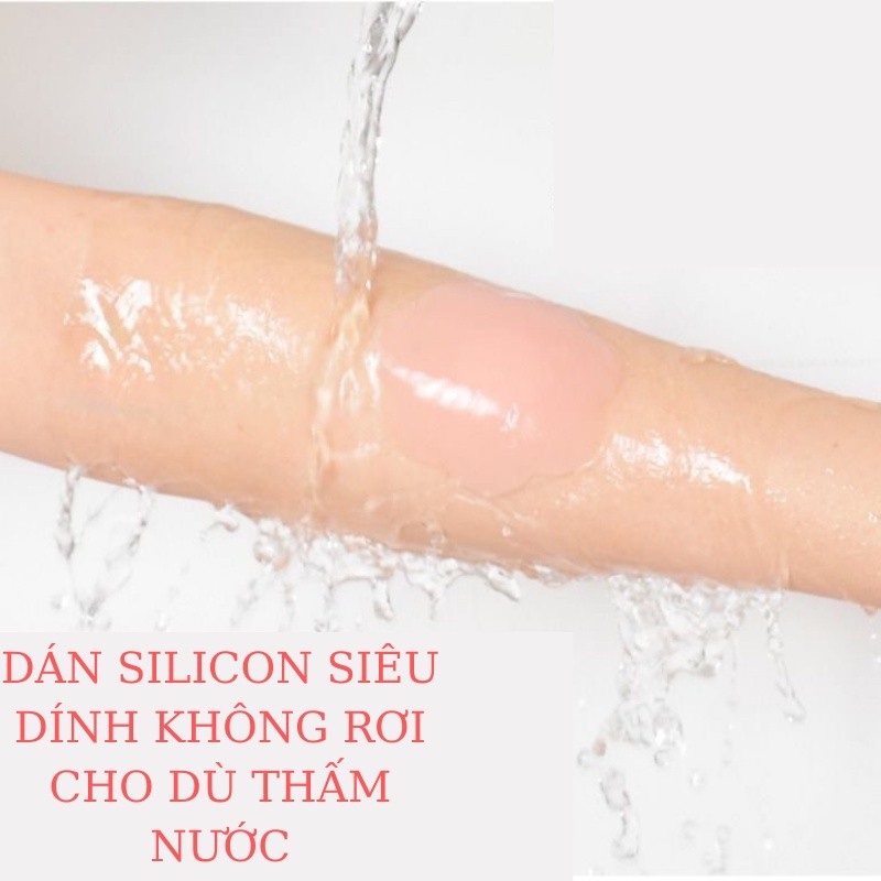 Hộp 10 miếng dán ngực, miếng dán ti silicon tái sử dụng nhiều lần