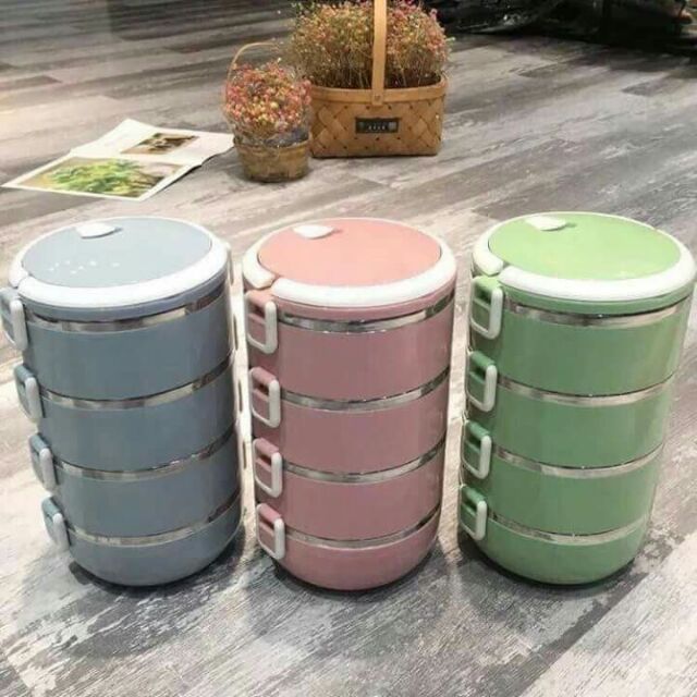 Cặp lồng lúa mạch 4 tầng