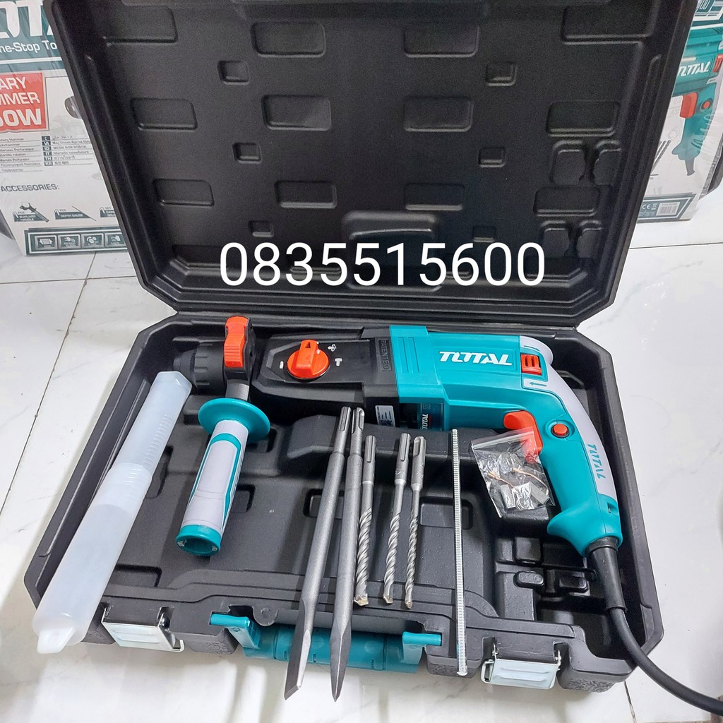MÁY KHOAN BÊ TÔNG 950W TOTAL TH309288  MÁY KHOAN BA CHỨC NĂNG TOTAL  KHOAN CÔNG TRÌNH