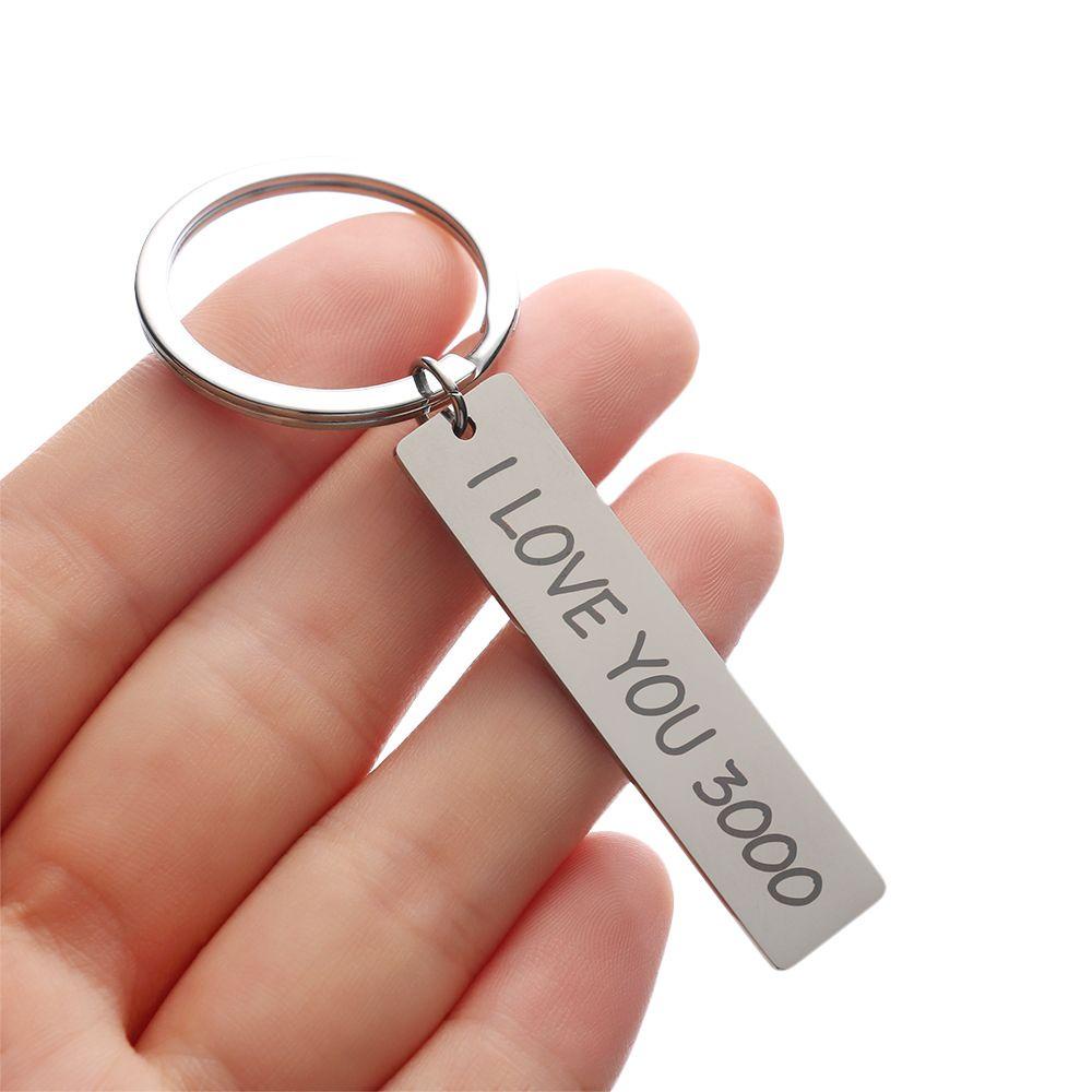 MELODG Móc Khóa Kim Loại I Love You 3000