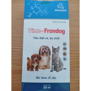 Xịt trị ve, rận, bọ chét vime frondog 250ml
