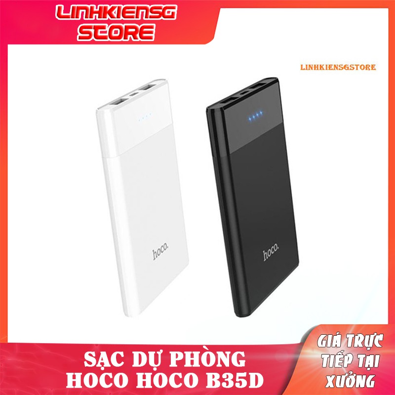 Sạc pin điện thoại dự phòng hoco B35D Chính hãng 5000mAh - Bảo hành 1 năm