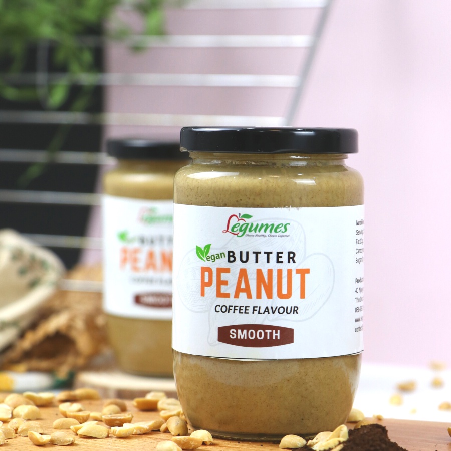 Bơ Đậu Phộng Vị Cà Phê Nguyên Chất Không Đường Chuẩn Healthy, Ăn Kiêng, Eat Clean, Keto, Ăn Chay Thực Dưỡng 400g