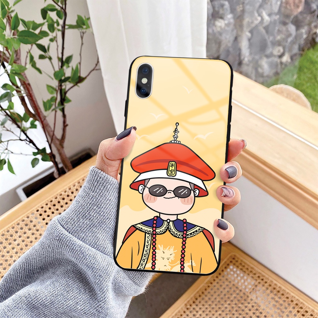 Ốp lưng iphone kính cặp đôi Vua Hậu cute case 14plus 14 pro max 13 12 promax 11 mini 6 6s 7 8 plus x xr xs Se
