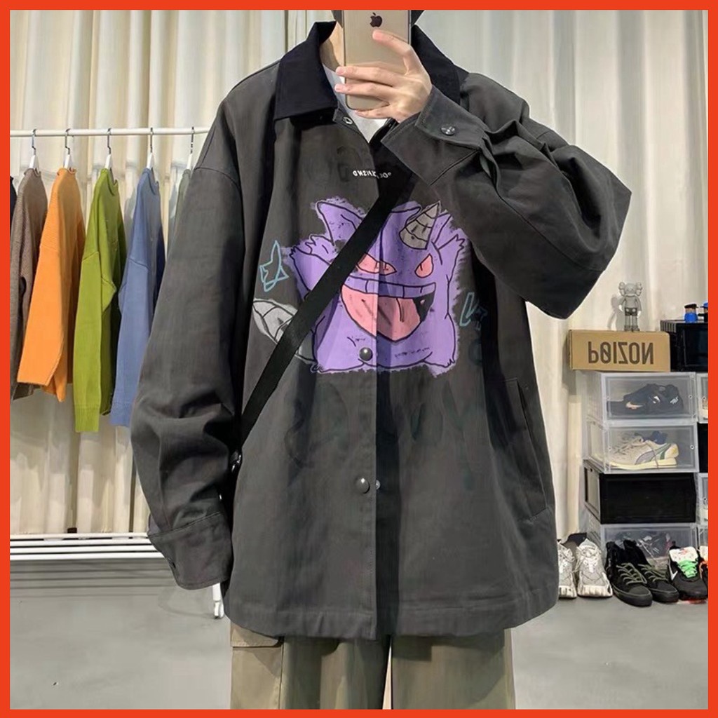 𝗡𝗘𝗪 𝗔𝗥𝗥𝗜𝗩𝗔𝗟  Áo khoác sơmi kaki unisex form rộng  Wind Go Your ulzzang Wind