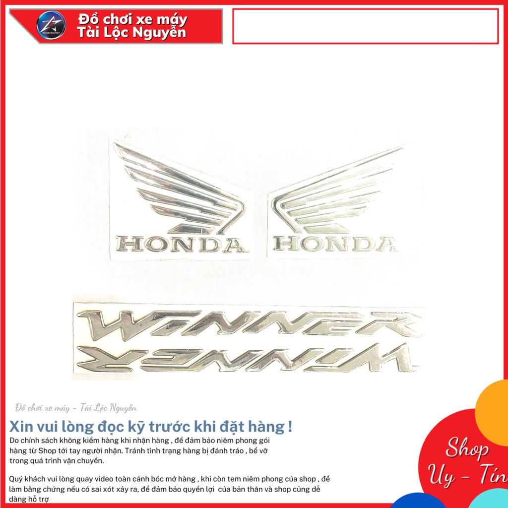 TEM CHỮ WINNER VÀ CÁNH CHIM HONDA CHO WINNER
