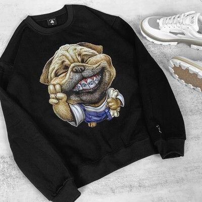 Áo Sweater OD Oversize Always Smile, áo nỉ dài tay Unisex ODIN CLOTHING | BigBuy360 - bigbuy360.vn