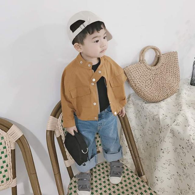 Áo khoác kaki cho bé trai, bé gái