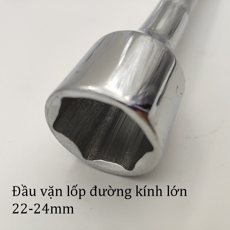 Tay công vặn lốp chữ thập ĐẦU TO 22-24mm chuyên dụng lốp đặc biệt