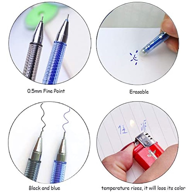Bút gel giữ nhiệt 2 trong 1 có thể xóa được kích thước 0.5mm