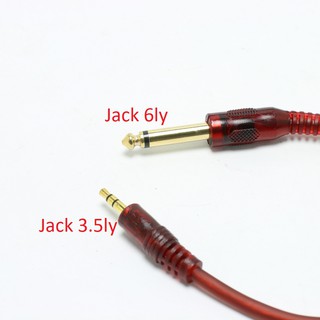 Cáp chuyển đổi âm thanh 3.5mm sang 6.5mm (Tốt)