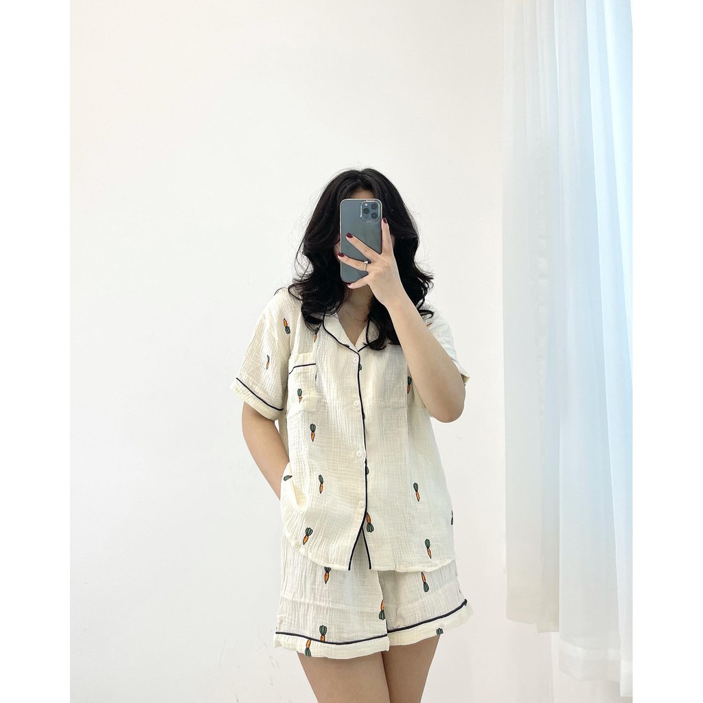 (FREESHIP) Set đồ ngủ chất đũi xốp xịn Miho house