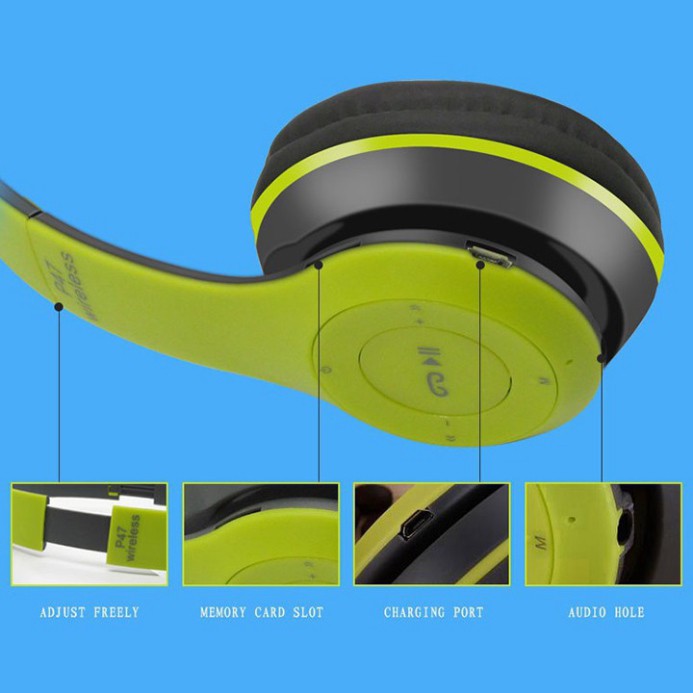 [FREESHIP]Tai Nghe Bluetooth P47 - chụp tai không dây , Âm thanh tốt, có khã năng gập gọn | BigBuy360 - bigbuy360.vn