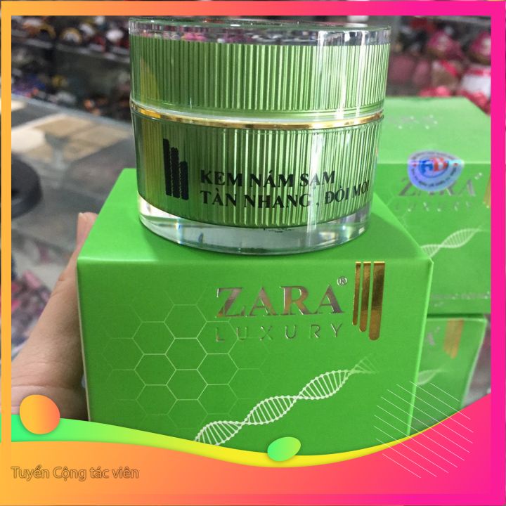 [[chính hãng] Kem Nám Sạm, Tàn Nhang, Đồi Mồi ZARA Luxury 20g-dưỡng trắng -mờ nám tàn nhang đồi mồi -ngừa lão hóa da