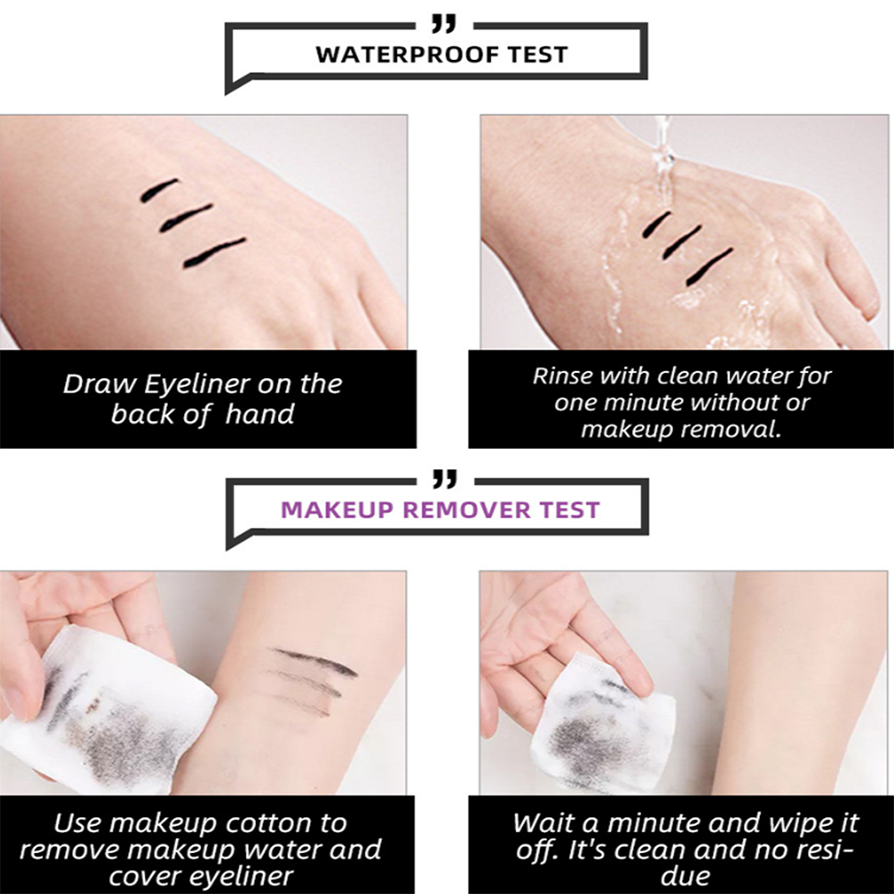 [Hàng mới về] Bút kẻ mắt dạng lỏng màu đen chống thấm nước trang điểm chuyên nghiệp