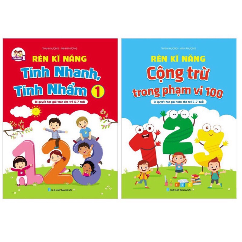 Trọn bộ 2q rèn kỹ năng cộng trừ và tính nhẩm nhanh dành cho các bé