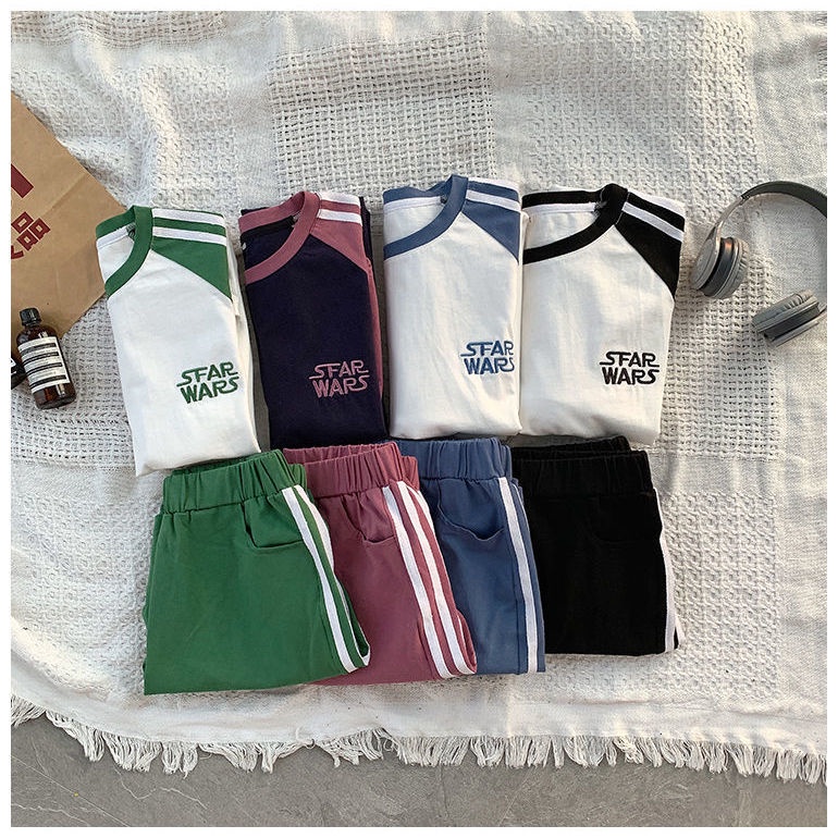 Set Đồ Thể Thao Ngắn Form Rộng Phong Cách Hàn Quốc Cho Nữ