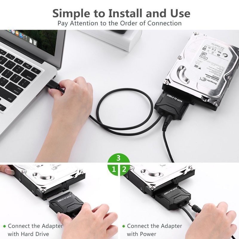 Cáp chuyển đổi USB 3.0 sang Sata 3.5 2.5 cho ổ cứng Samsung Seagate WD HDD SSD METREL