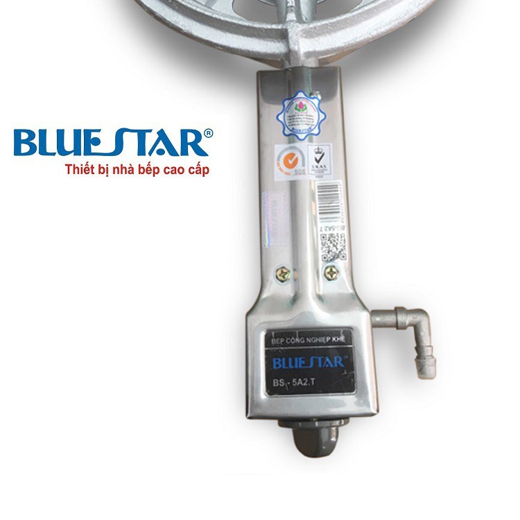 Combo Bếp khè gas công nghiệp Bluestar BS-5A2T (Cán Trung) + Bộ Van cao áp SAWANA SW-999 và 1,5m Dây