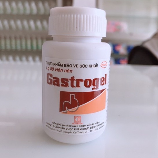Gastrogel viên nhai chống trào ngược, đau dạ dày lọ /80 viên